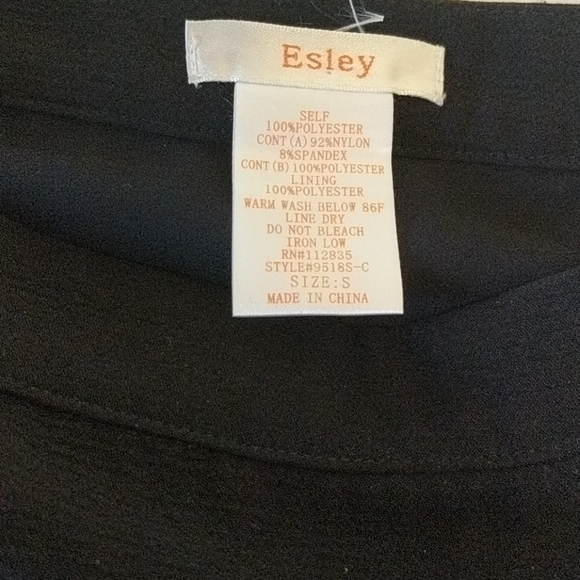 Navy dress skirt with lace and paneling detail - Picture 3 of 6